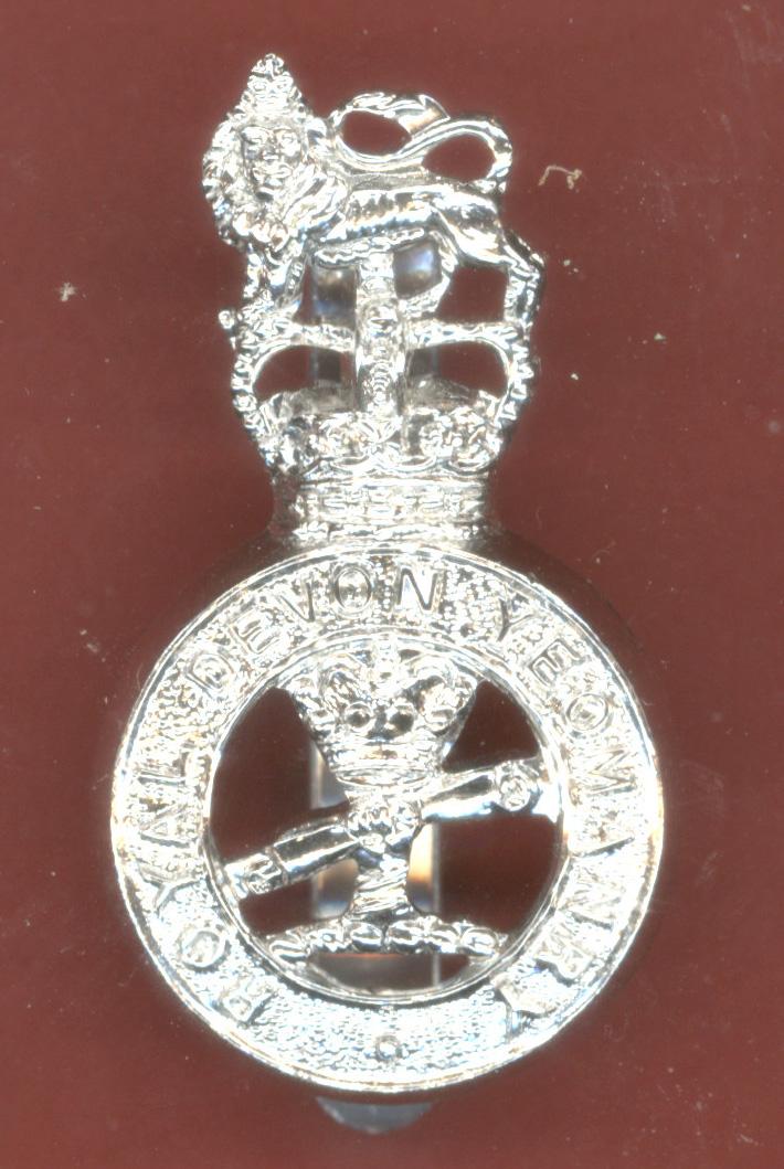 Royal Devon Yeomanry staybright cap badge
