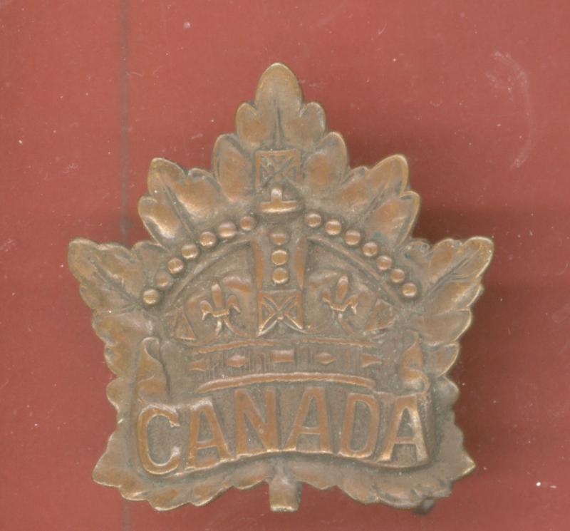 Canadian General Service WW1 CEF cap badge