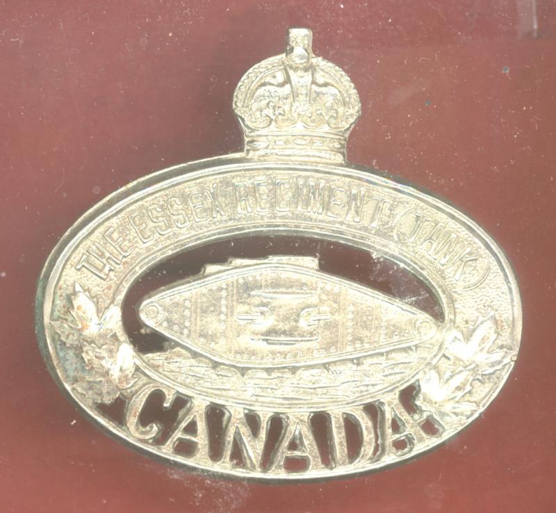 Canadian Essex Regiment (Tanks) WW2 cap badge