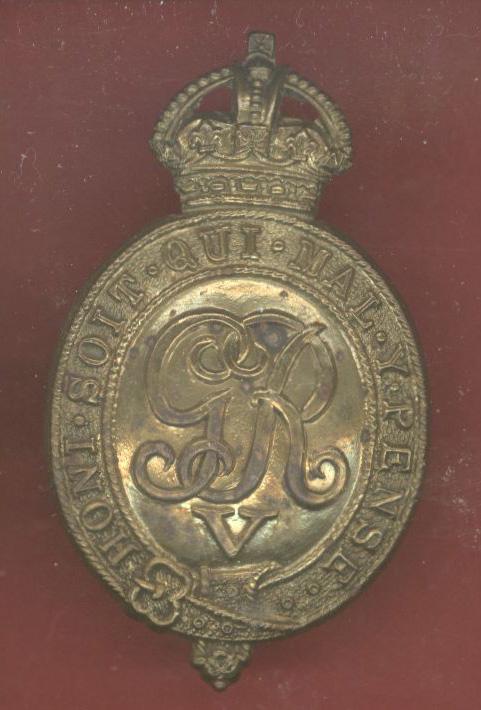 The Household Battalion WW1 cap badge