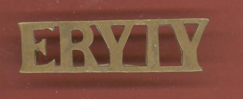 E.R.Y.I.Y. East Riding of Yorkshire Imperial Yeomanry shoulder title