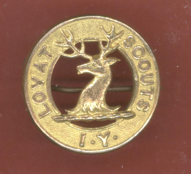 Lovat Scouts Imperial Yeomanry Officer's  cap badge