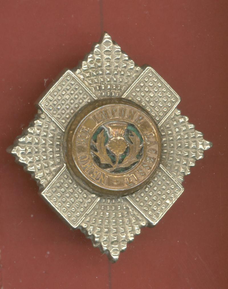 Scottish The Royal Scots  Officer's glengarry badge