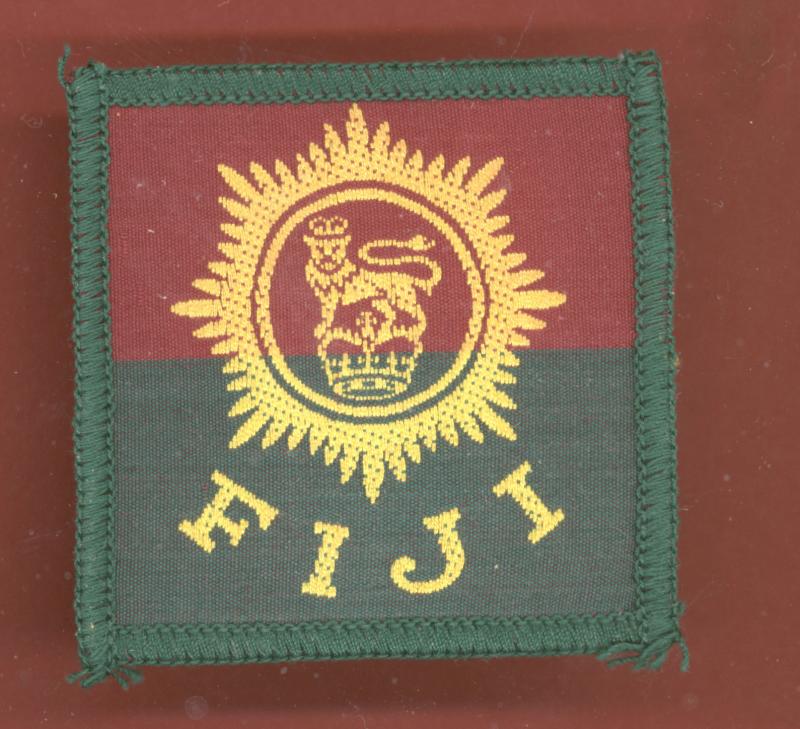 British Colonial Fiji Defence Force Cloth beret badge