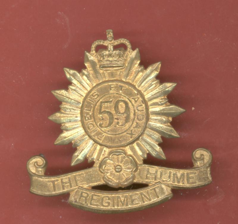 Australian 59th Hume Regiment Slouch hat badge