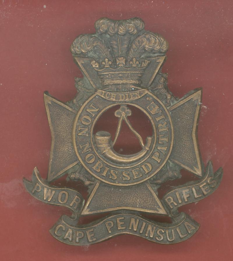 South African Cape Peninsula Rifles head-dress badge