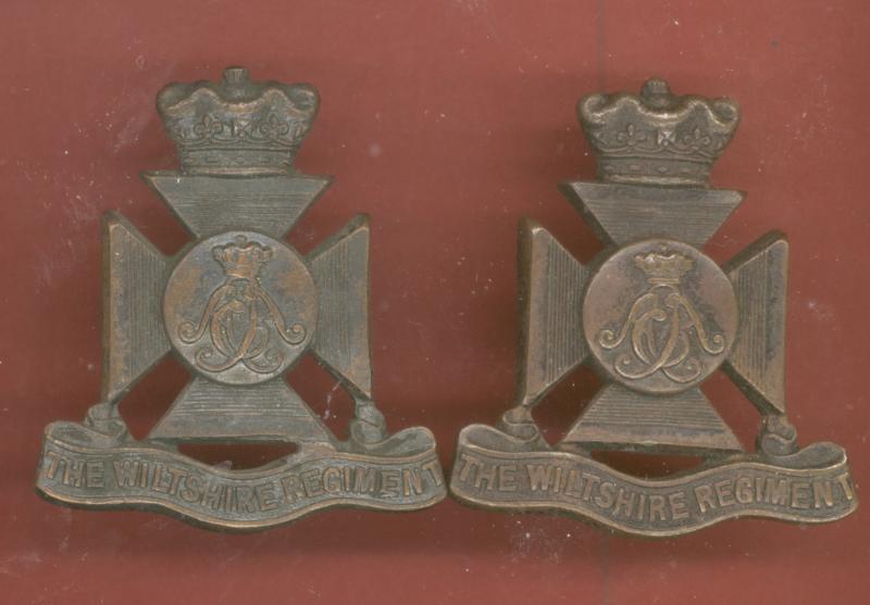 The Duke of Edinburgh's Wiltshire Regiment Officer's OSD collar badges