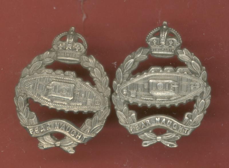 Royal Tank Corps OR's collar badges  .