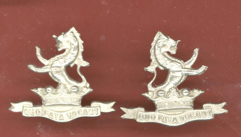 7th Princess Royal Dragoon Guards Victorian OR's collar badges