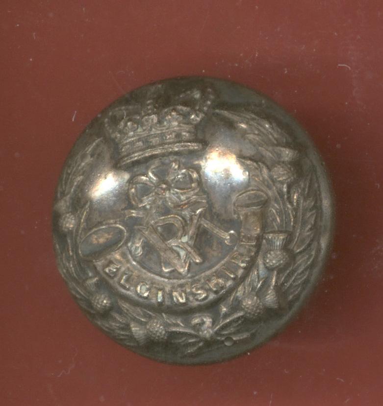 Scottish Elginshire Rifles Volunteers Victorian Officer button