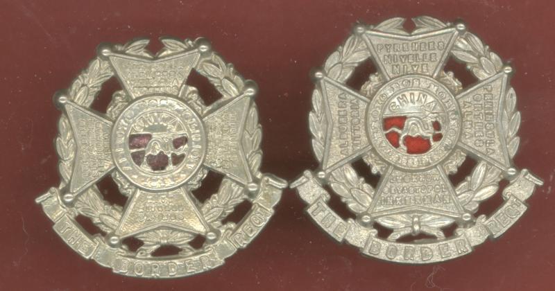 The Border Regt OR's collar badges