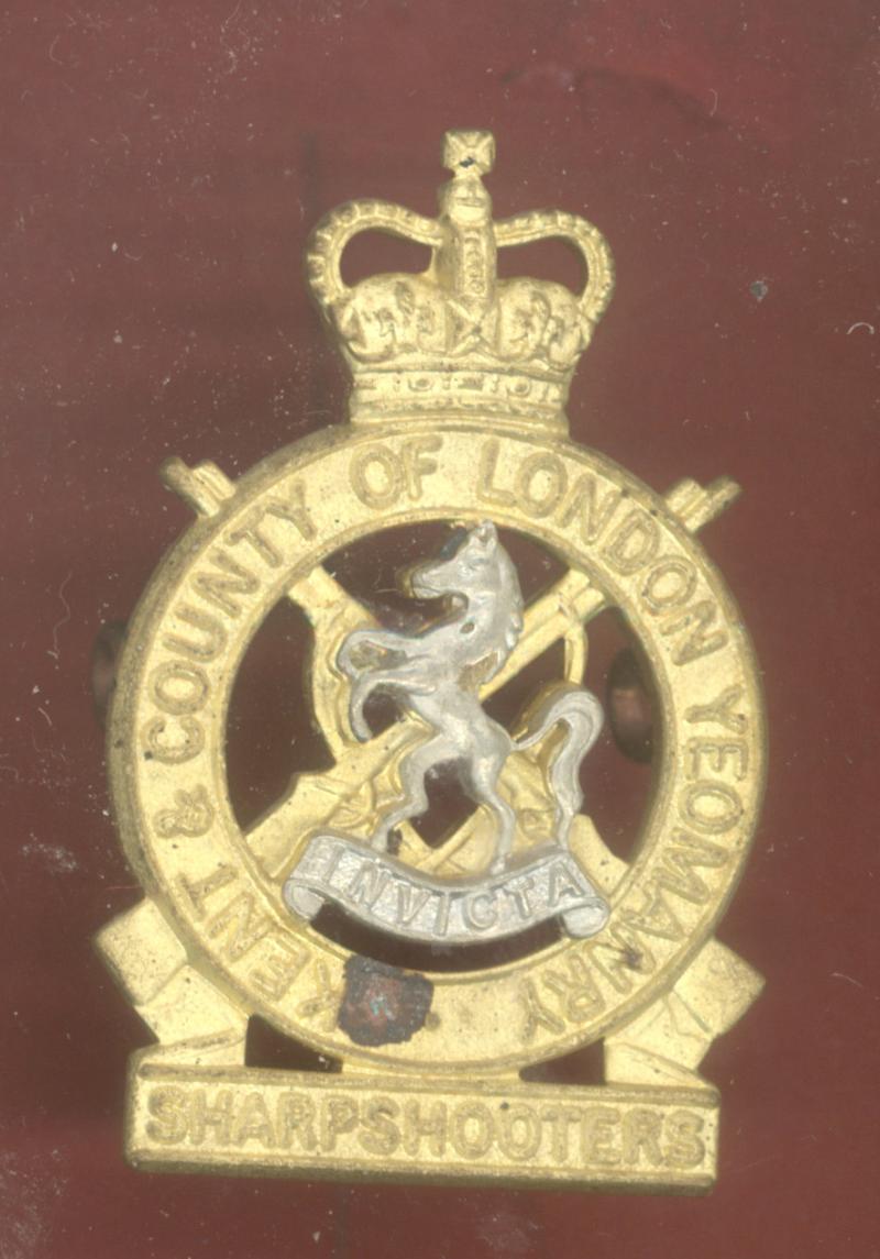 Kent & County of London Yeomanry NCO's cap badge