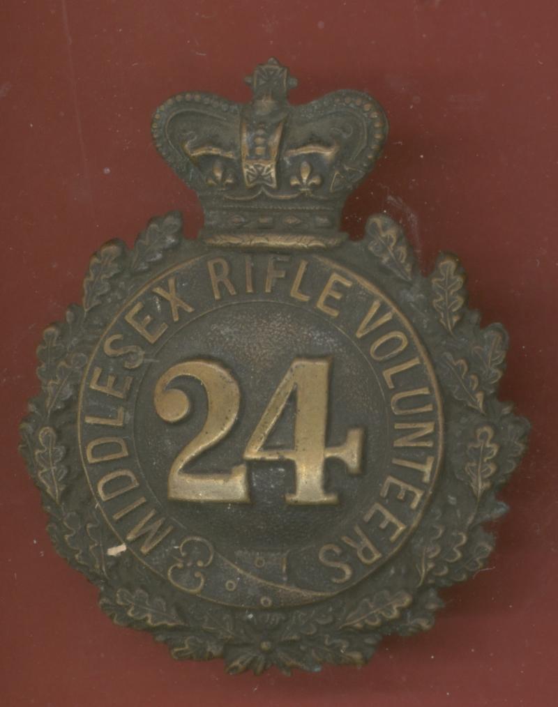 24th (Post Office) Middlesex Rifle Volunteers Victorian OR's glengarry badge