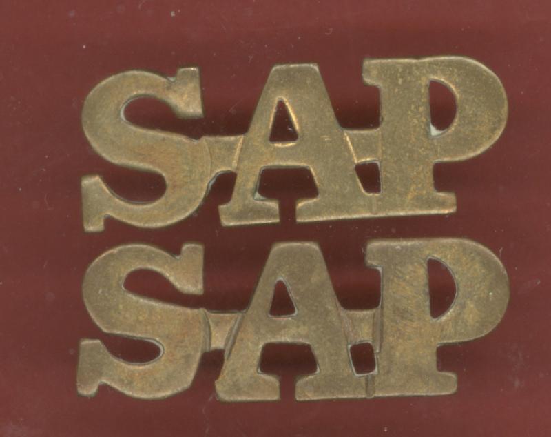 S.A.P. South African Police shoulder titles