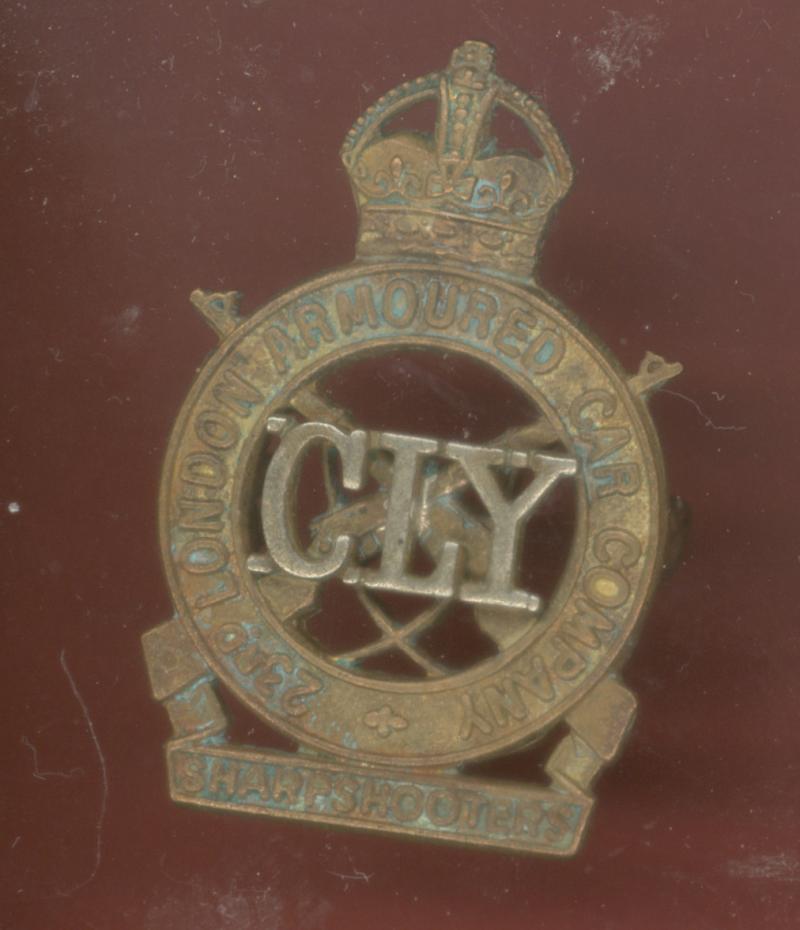 23rd London Armoured Car Company County of London Yeomanry OR's cap badge