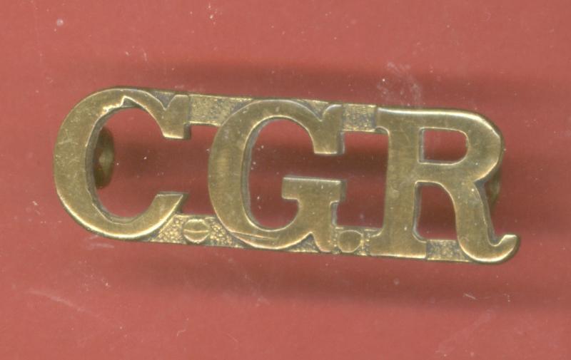 C.G.R. Canadian Garrison Regiment shouder title