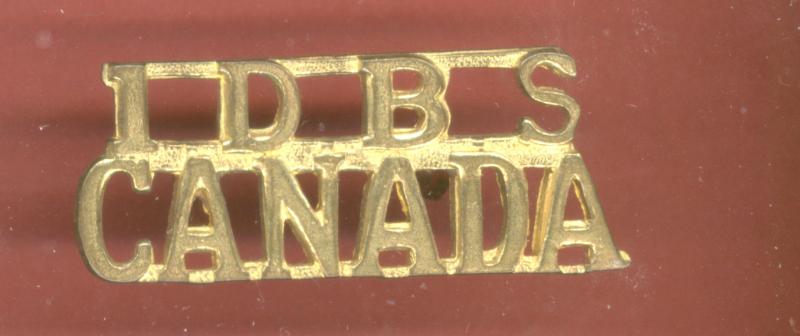 Canadian 1.DBS 1st Depot Bn. Saskatchewan WW1 CEF shoulder title