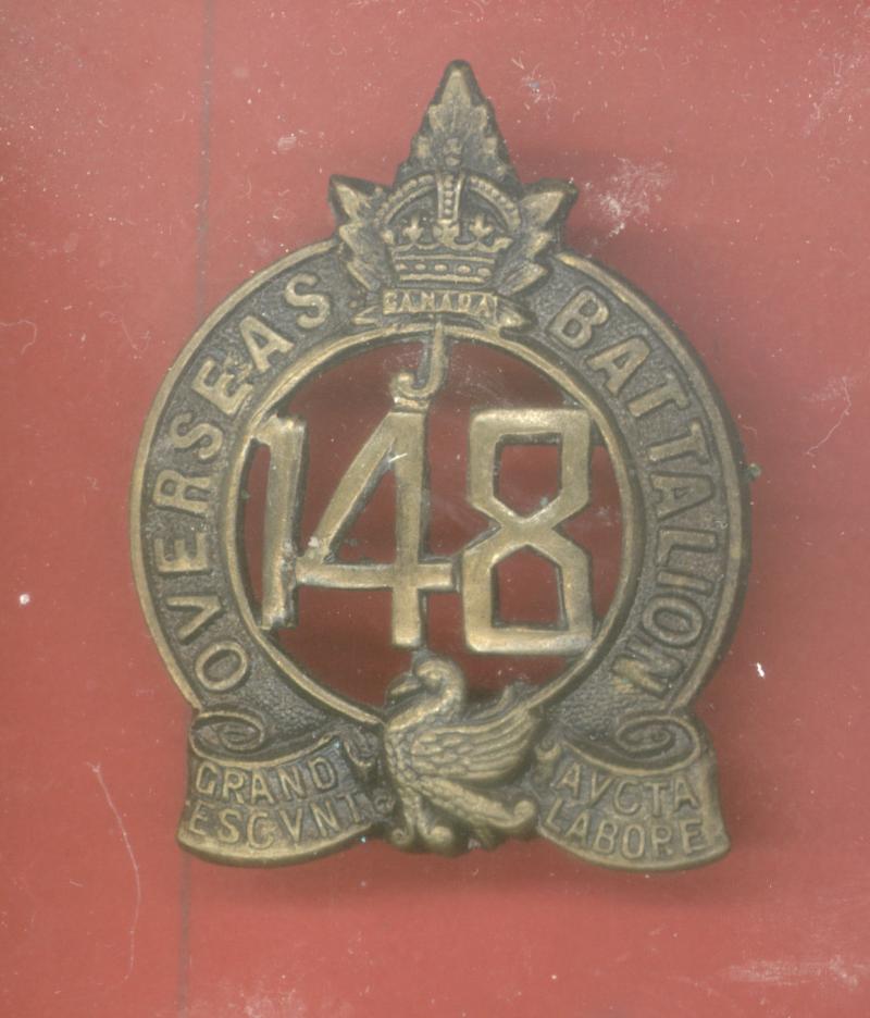 Canadian 148th Montreal Bn. WW1 CEF cap badge
