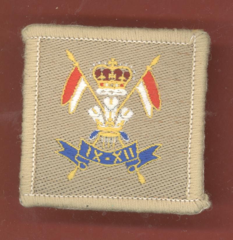 9th/12th Royal Lancers cloth beret badge