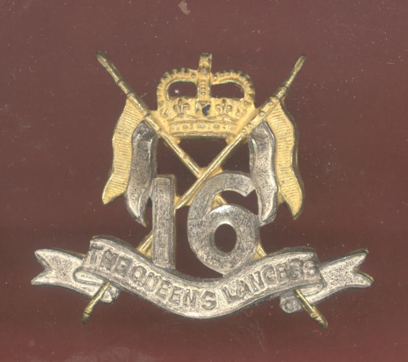 16th / 5th The Queen's Lancers Officer's beret badge