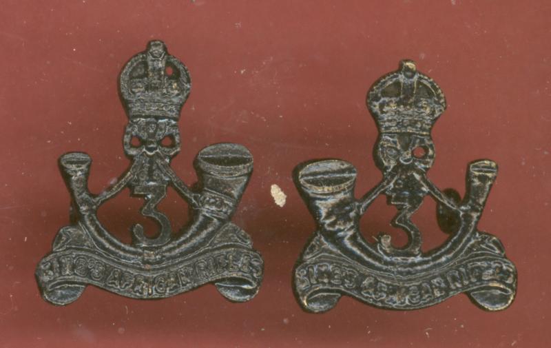 3rd King's African Rifles collar badges