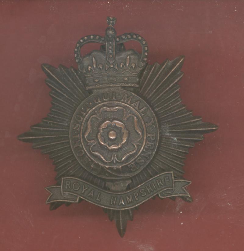 The Royal Hampshire Regiment EIIR Officer's OSD cap badge