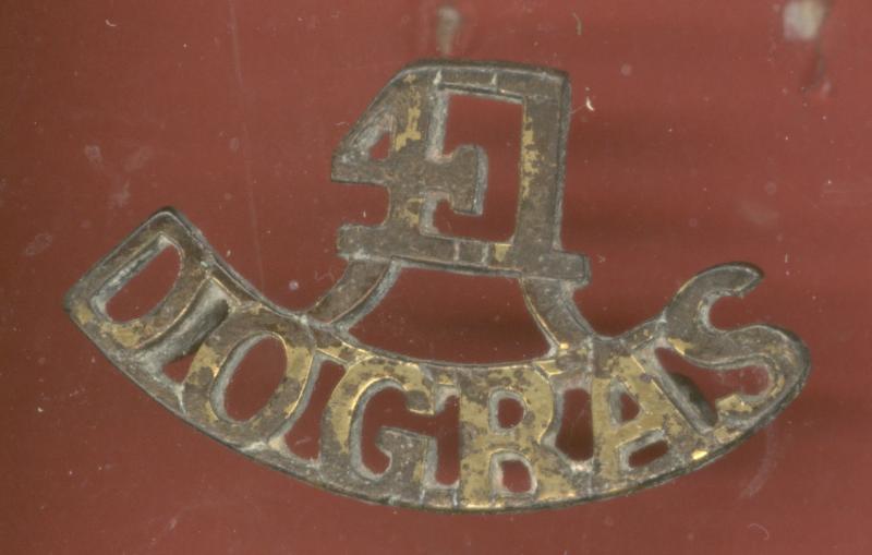 Indian Army WW1 41st Dogras Regt. shoulder title