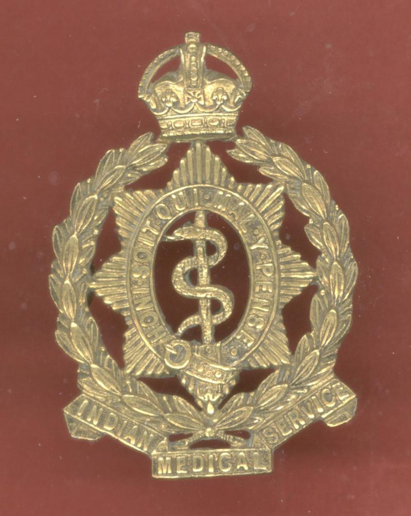 Indian Medical Service WW1 Officer's cap badge